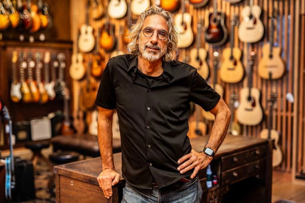 Store owner Joe Caruso in the Music Emporium showroom-Andy Cambria-The Music Emporium